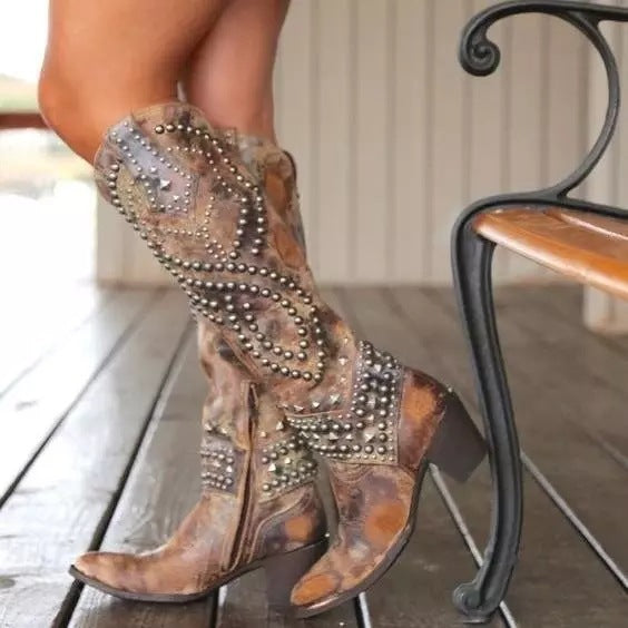 Damenstiefel Hoch Schaft Orthopädisch Bequem