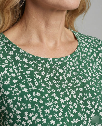 Damen Midi Kleid mit Gürtel Verschnürung