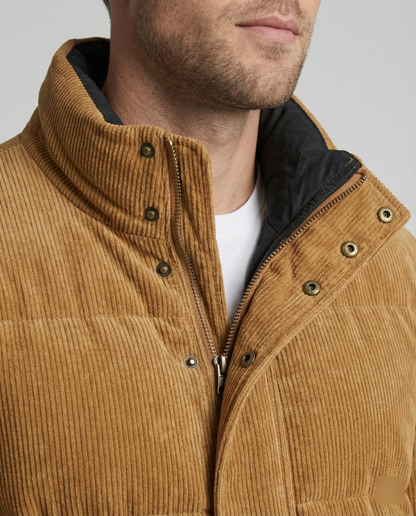 Herren Steppjacke Winter Warm Trendig Cord