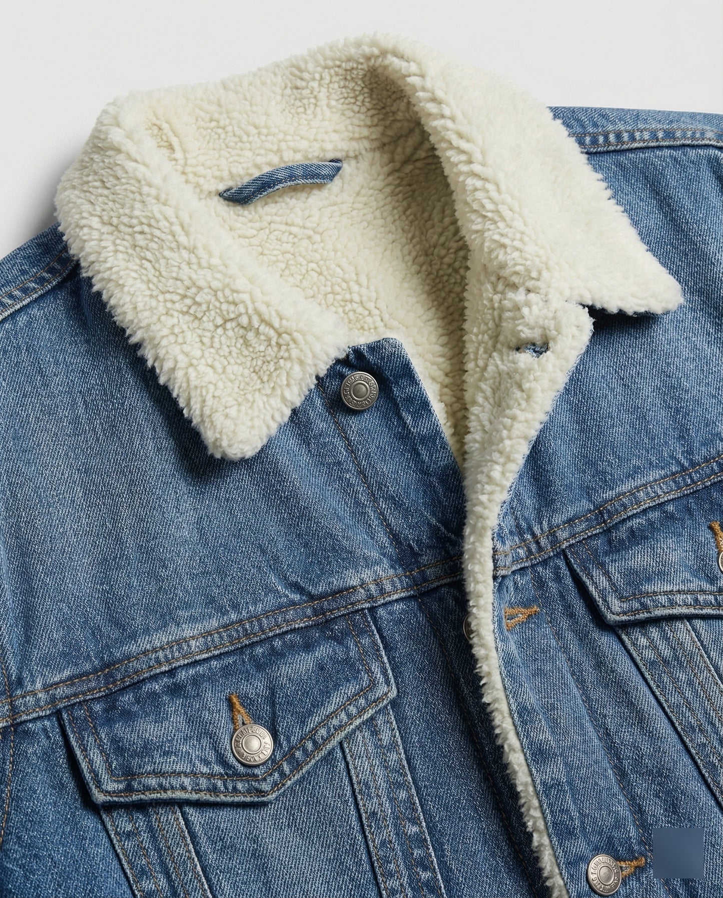 Warme Denim Jacke Herren Winter