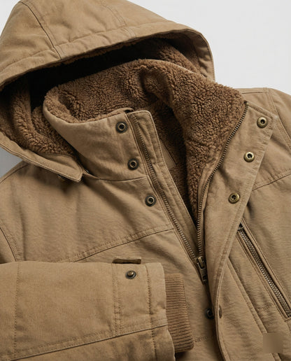 Warme Winterjacke Funktionell Isoliert