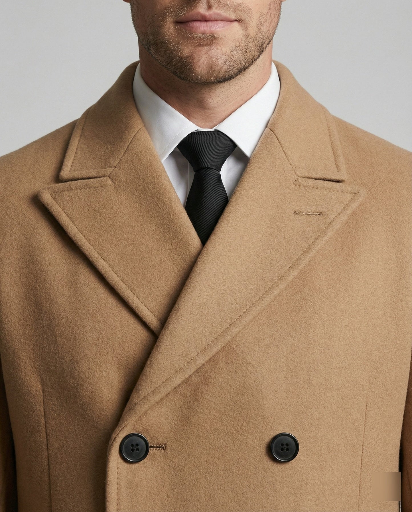 Herren Wollmantel Klassisch Warm Winter