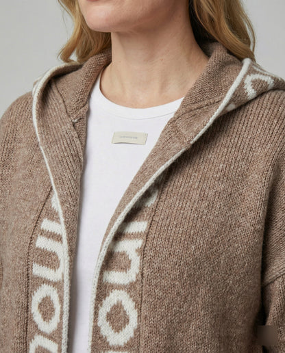 Übergrößer Pullover Dicker Statement Druck Trendy
