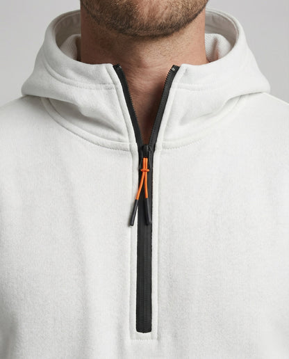 Herren Hoodie Modern Halbzip Stylisch Schwarz