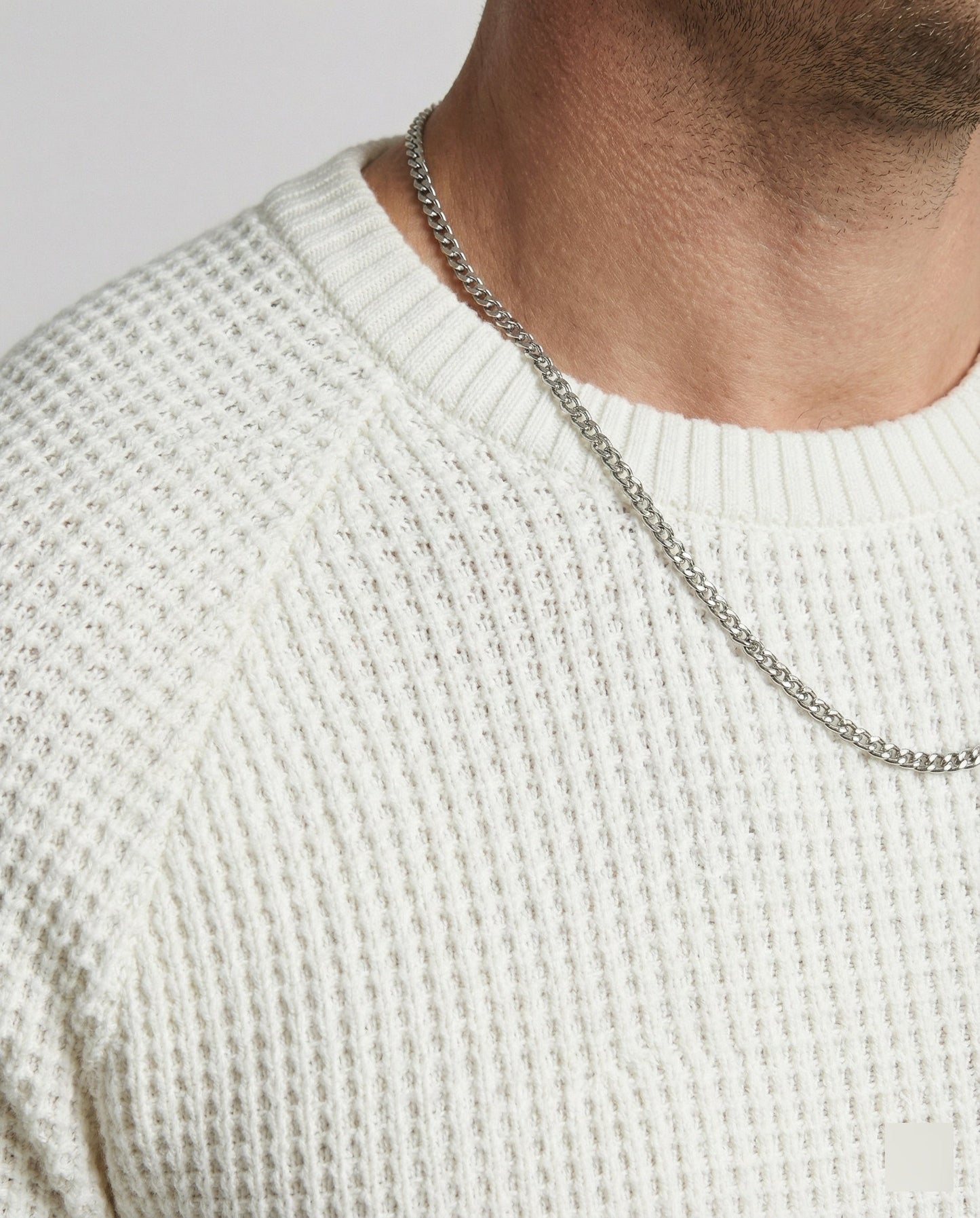 Herren Strukturpullover Modern Casual