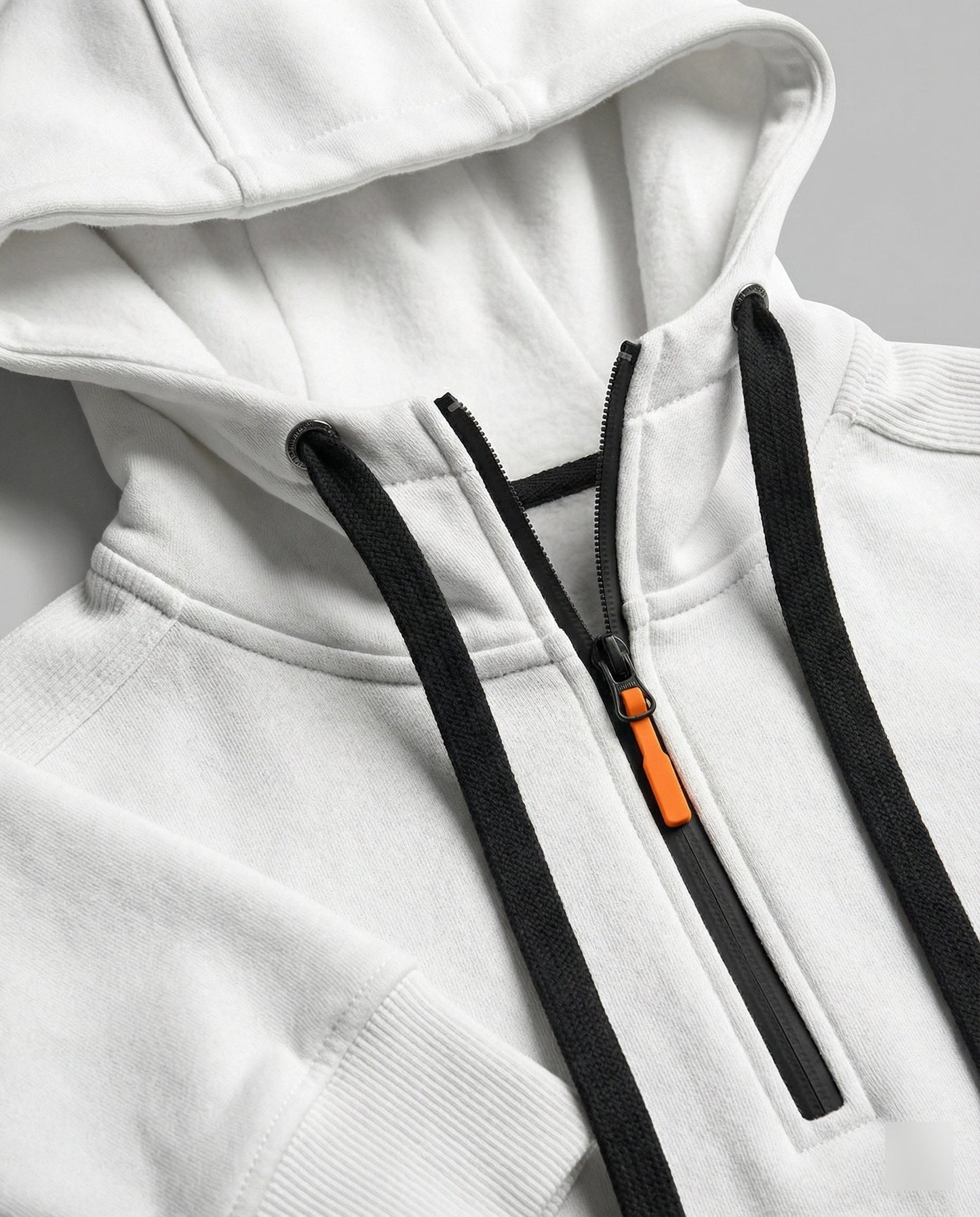 Herren Hoodie Sportlich Mit Reißverschluss Taschen