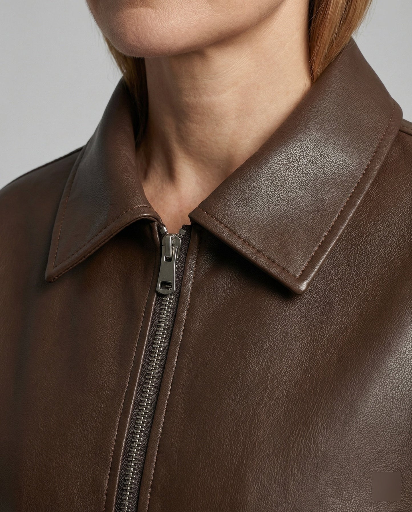 Lederjacke Damen Lässig Nieten Schwarz