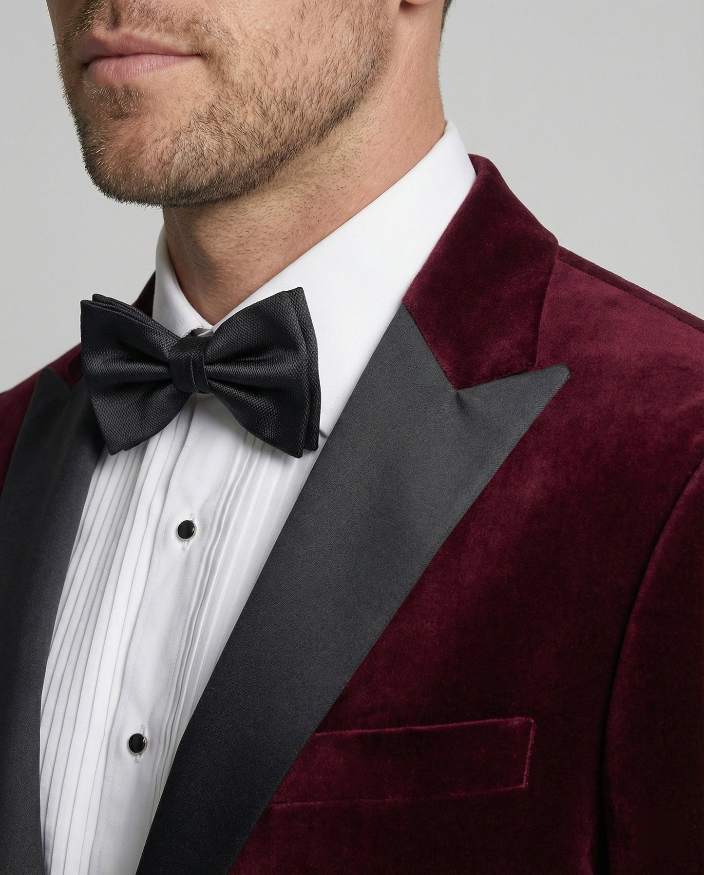 Herren Sommerjacke Slim Fit Kontrast Revers Modern