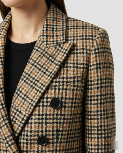 Klassischer Karo Blazer Damen Modern