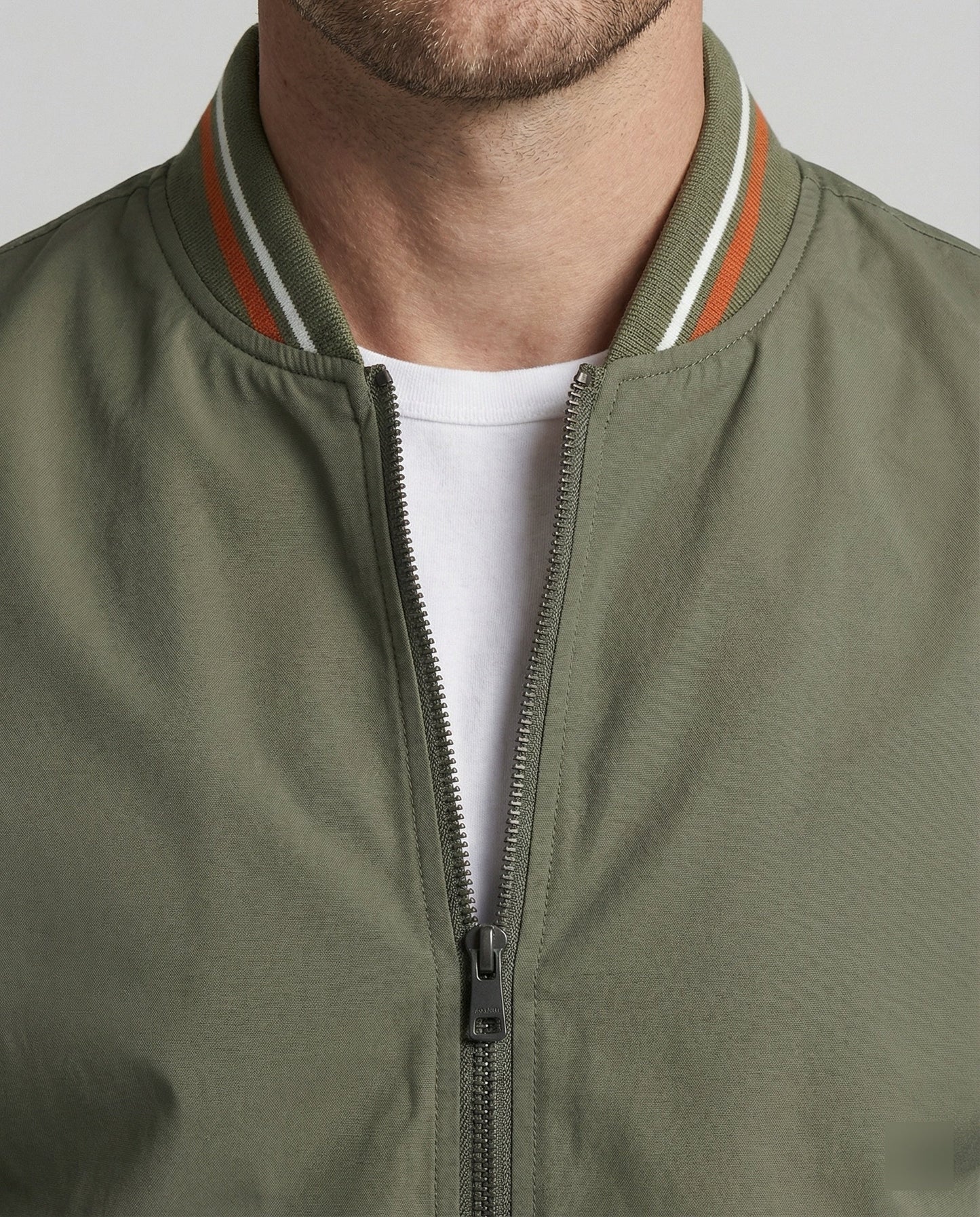 Herren Bomberjacke Slim Fit Leder