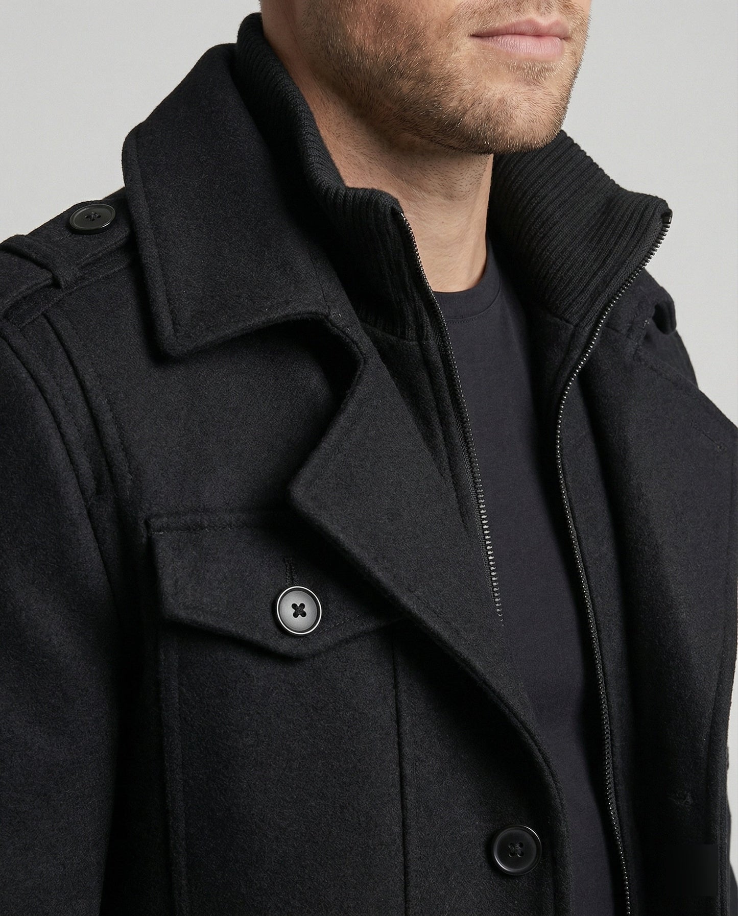 Herren Mantel Zweiteiler Warm Isoliert Winter