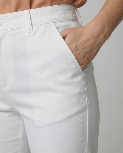 Damen Chino Hose Slim Fit Hochwerder