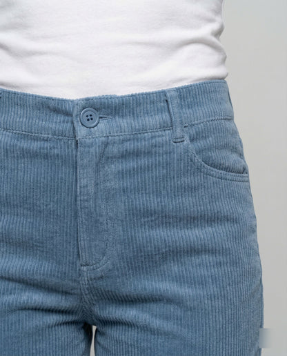 Damen Cordhose Weit Bequem Komfort Hose