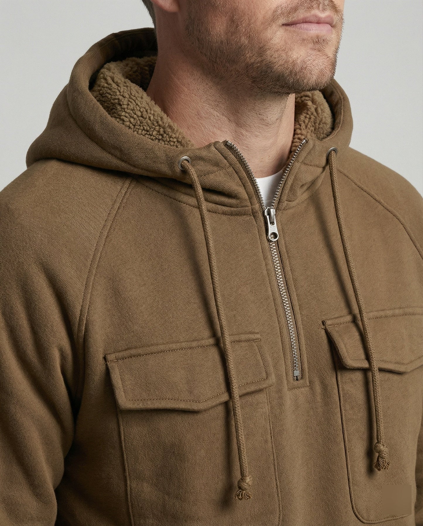 Männer Hoodie Klassisch Vieltaschen Bequem