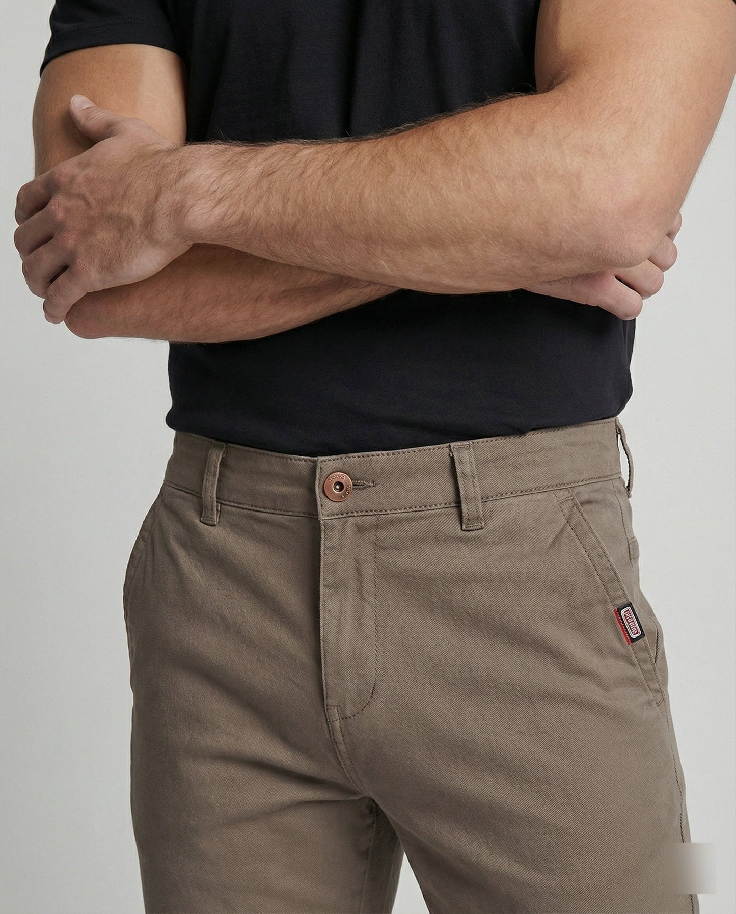 Herren Chino Hose Elastisch Stretch