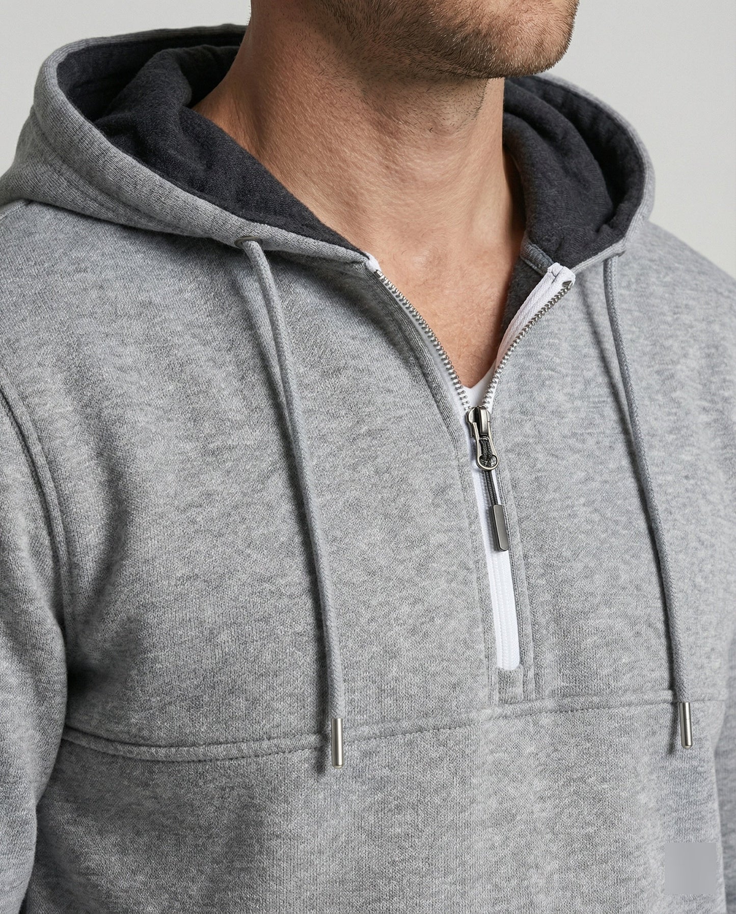 Männer Hoodie Halbzip Modern Cooler Style