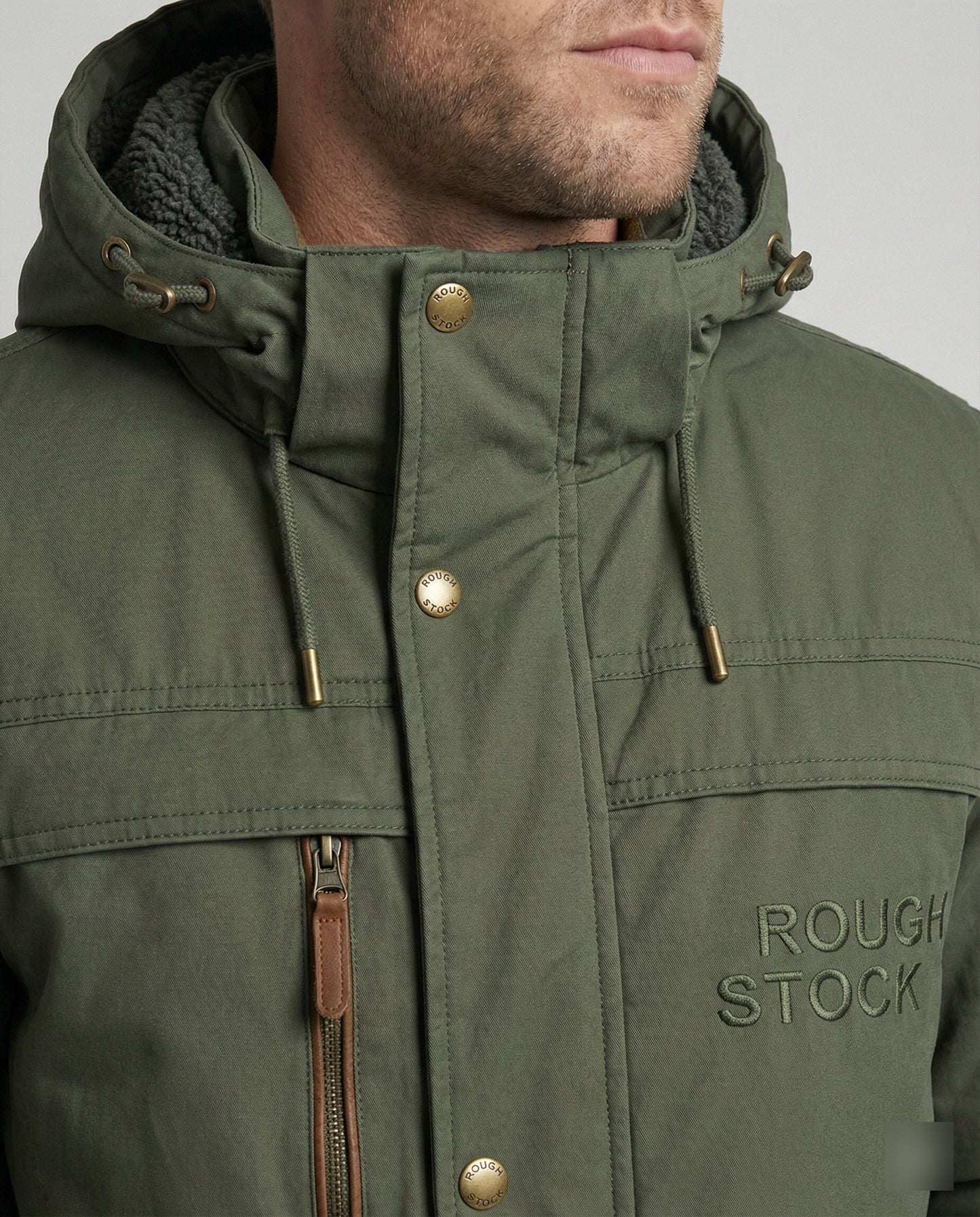 Herrenjacke Gepolstert Lässig Warm