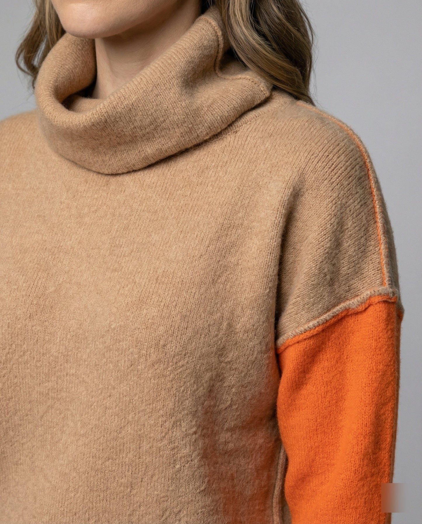 Lässiger Rollkragenpullover Bequem Casual