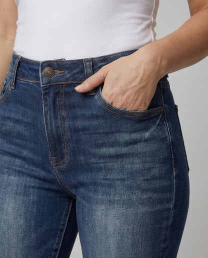 Damen Jeans Hohes Modell Destroyed Style