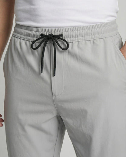 Herren Hose Leicht Bequem mit Verstellbarem Bund und Seiten Taschen