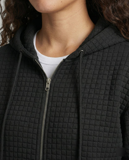 Damen Hoodie Zip Up Freizeitjacke Sportlich