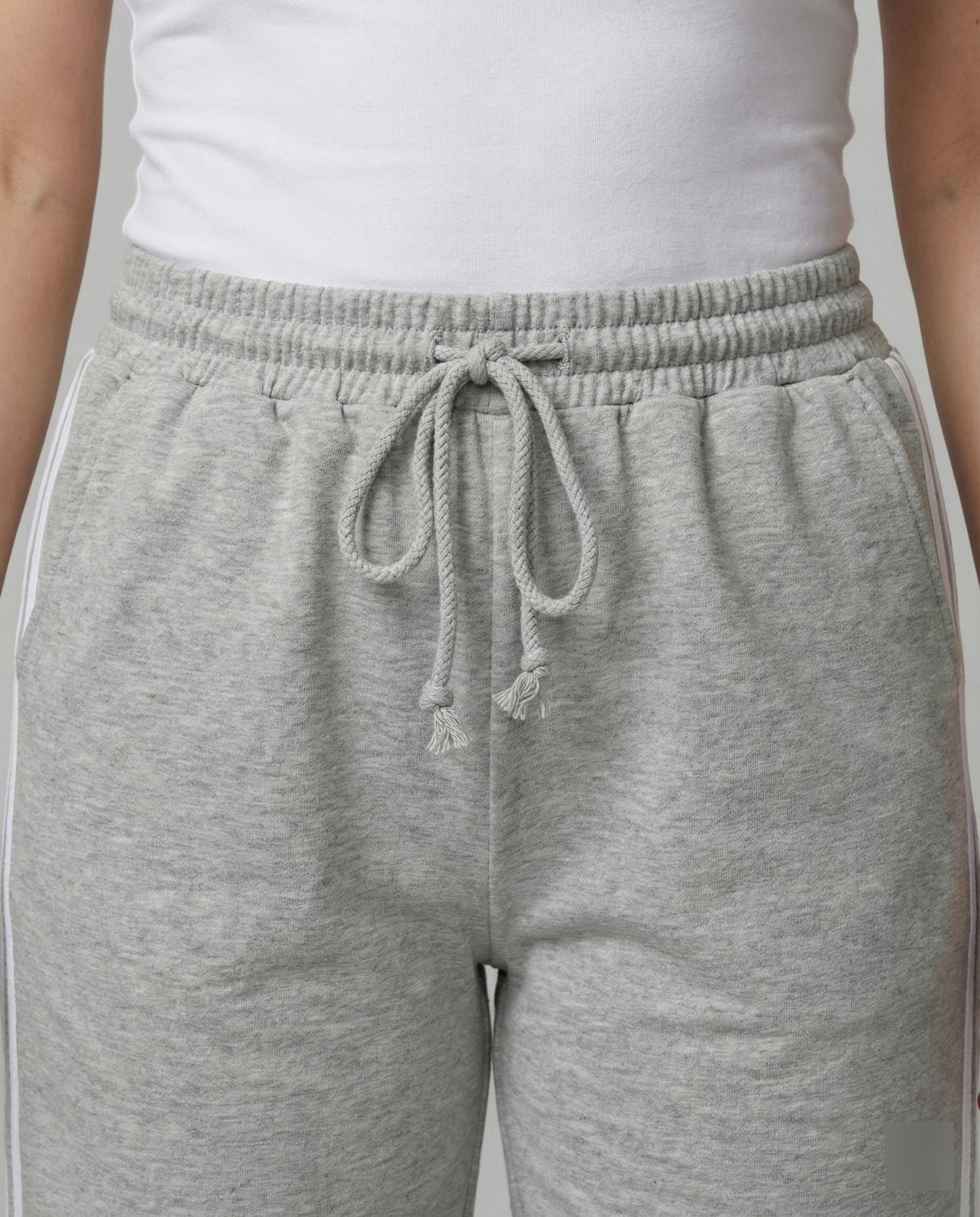 Damen Sportliche Jogginghose mit Streifen Schwarz