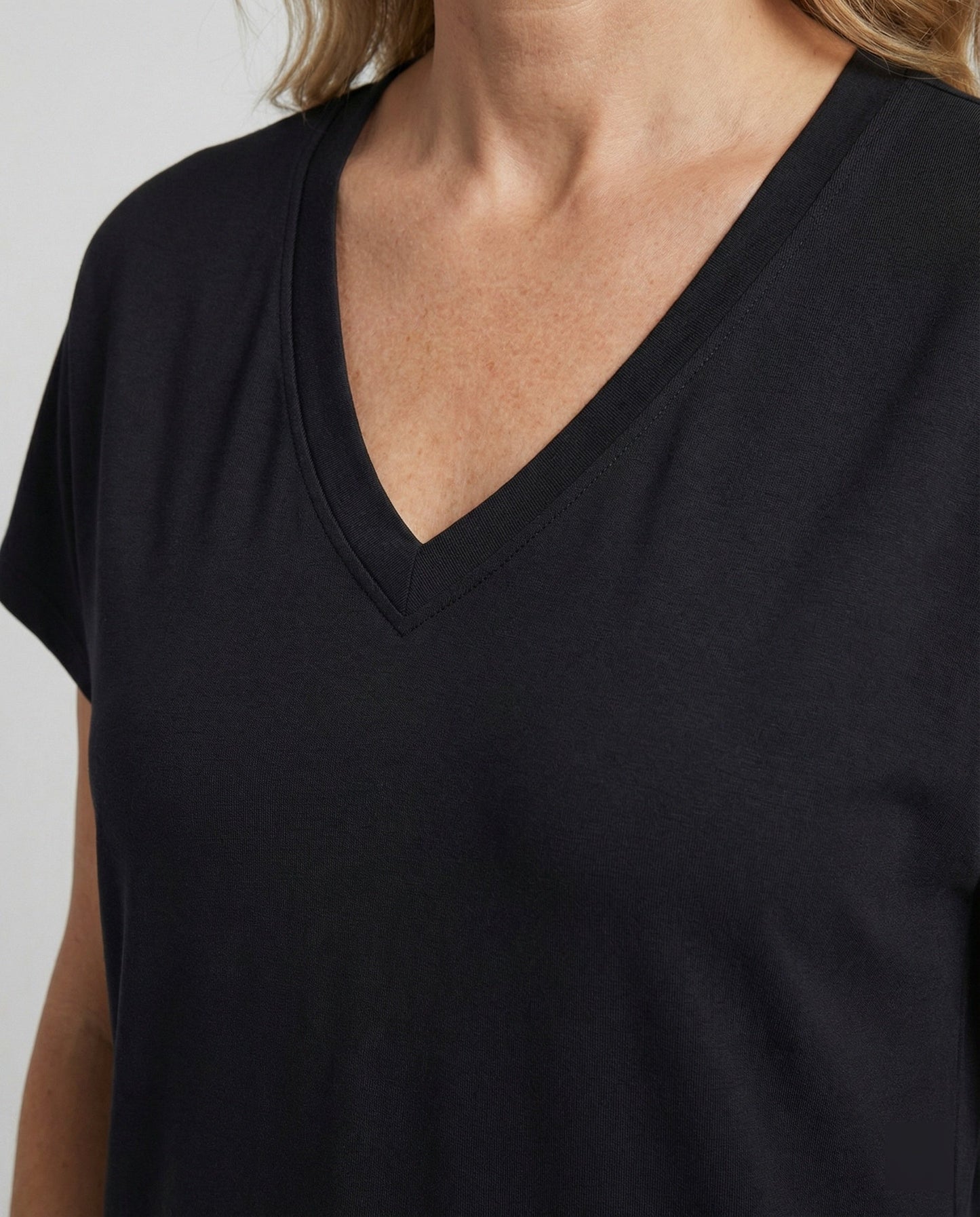 Sommerkleid Damen V-Ausschnitt Leicht
