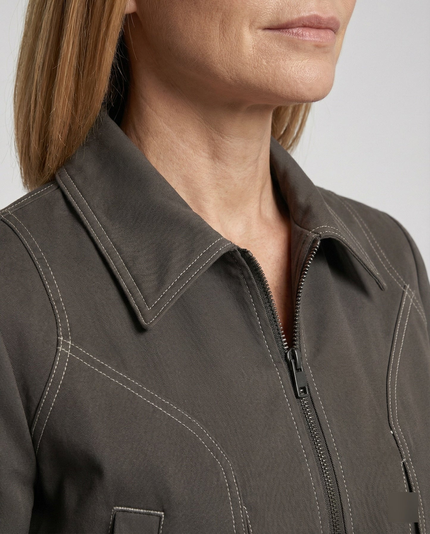 Damen Kurzjacke Reißverschluss Lederjacke Modern