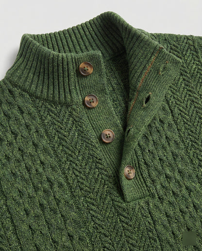 Herren Strickanzug Stehkragen Langarm Modern