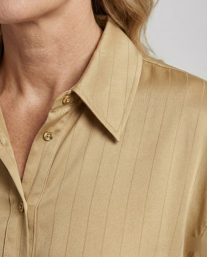 Damen Bluse Streifenmuster Elegant Damenoberteil