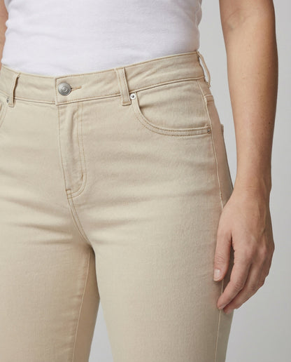 Damenhoese Hochtaillierter Stoffhose Flared Schnitt