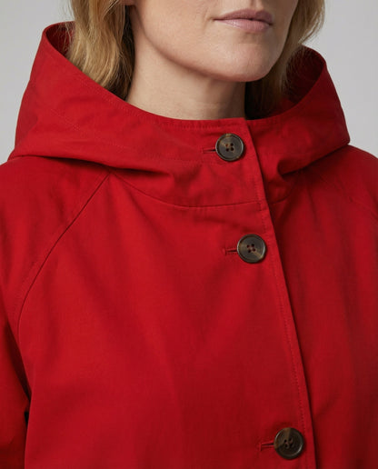 Lange Damenjacke mit Kapuze Stilvoll Modern
