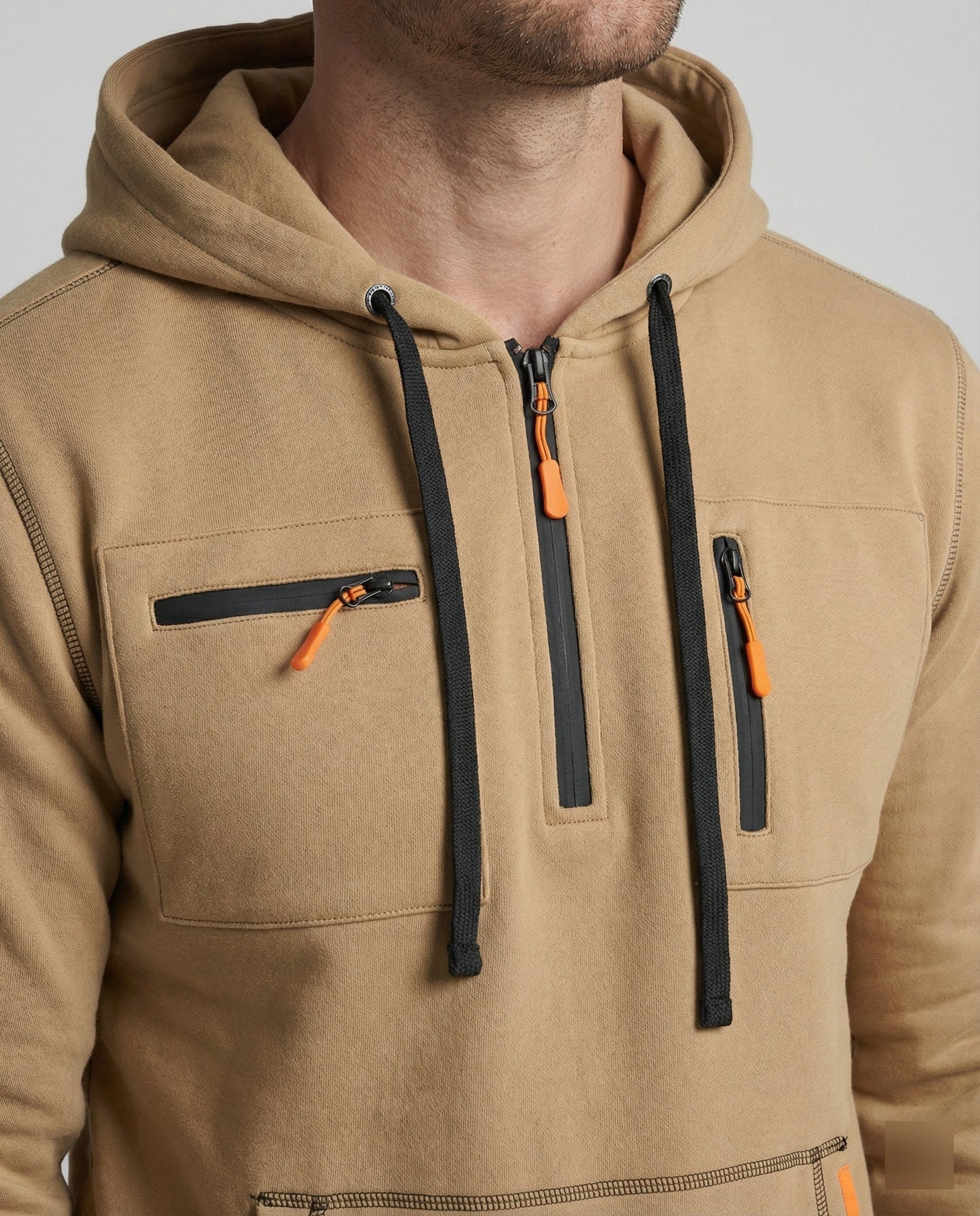 Herren Sportset Hoodie Jogginghose Grau Komfort