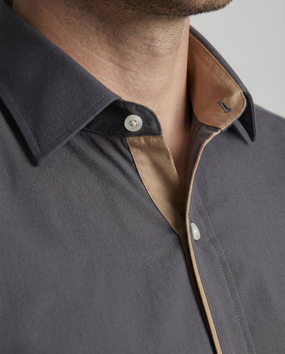 Herren Hemd Herbstlich Flanell Warm