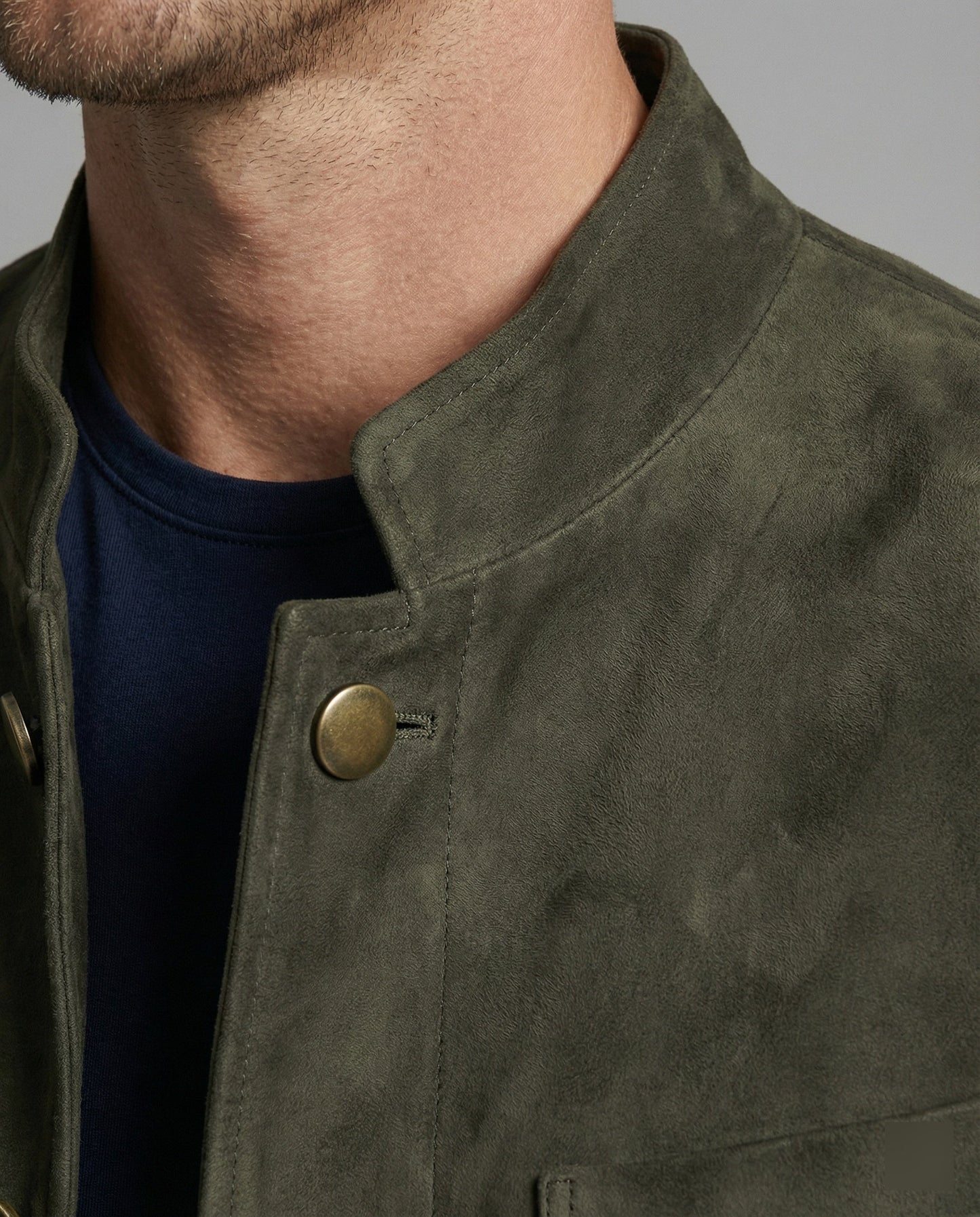 Herren Jacke Klassisch Button Down Modern Slim