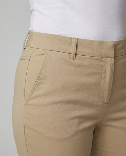 Damen Chino Hose Hochwertig Slim Fit Bequem