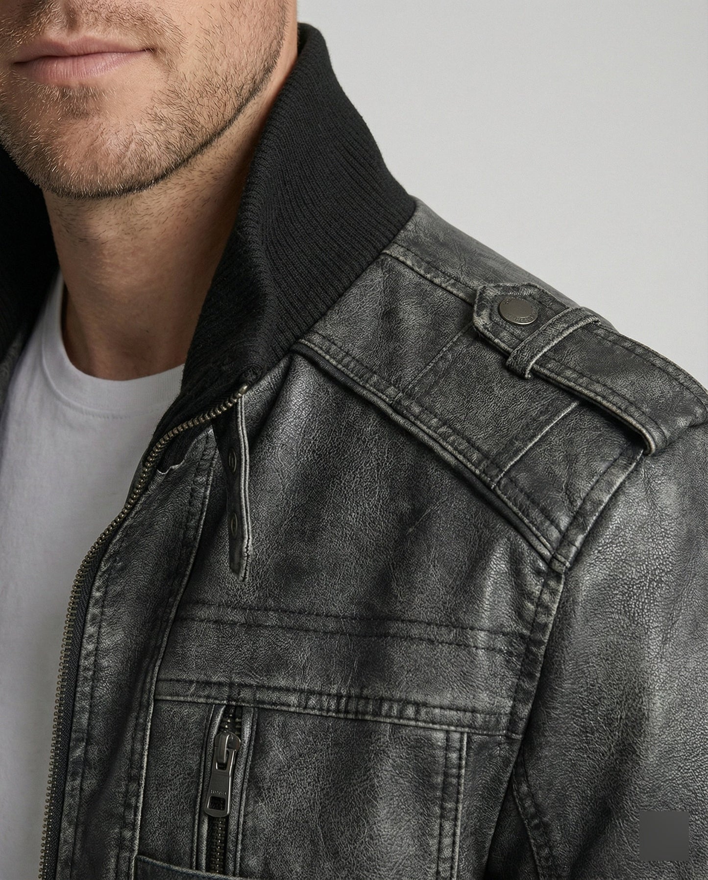 Herrenjacke Leder Premium Modern