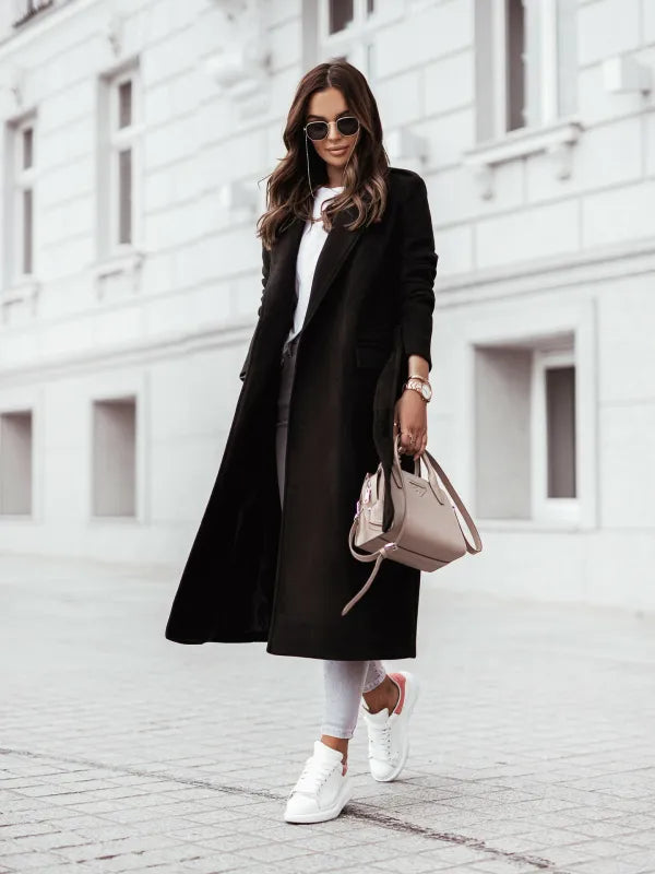 Damen Mantel Langer Trendy Streetstyle