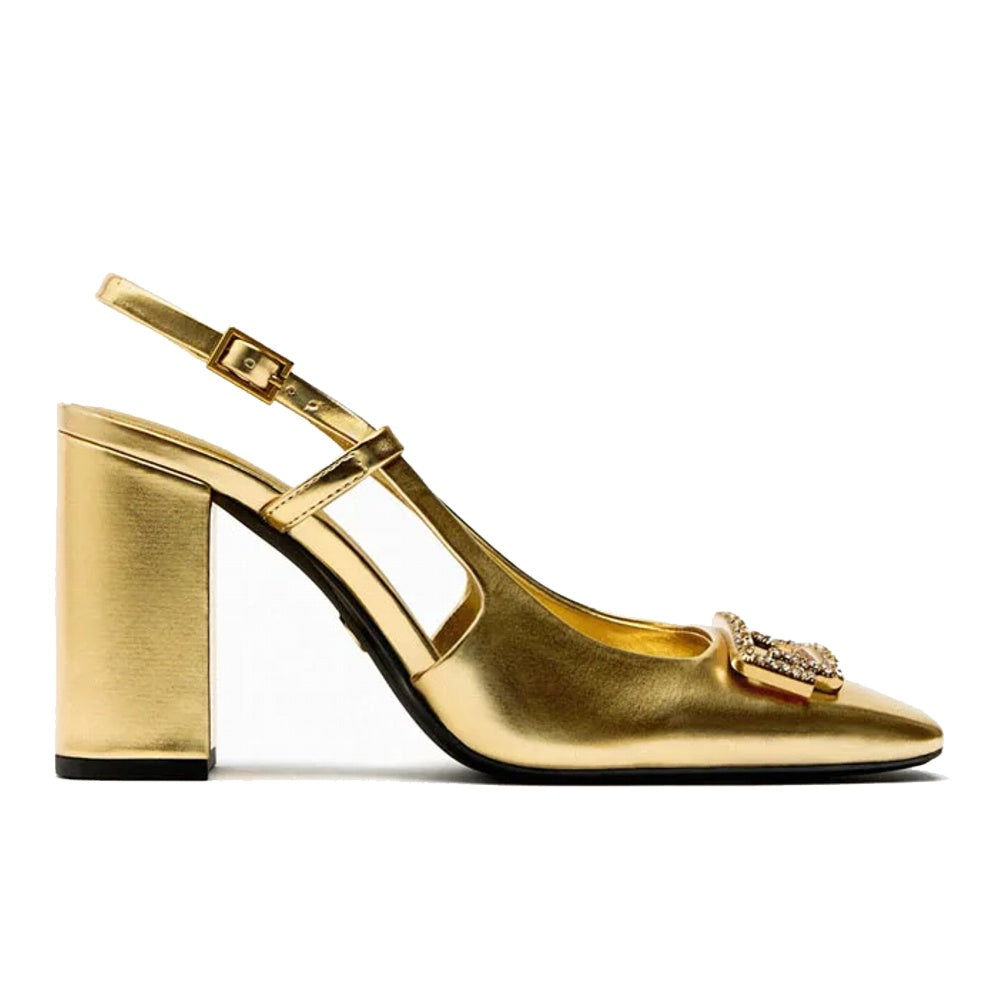 Damen Sling Back Schuhe High Heels Elegante Büro Schuhe