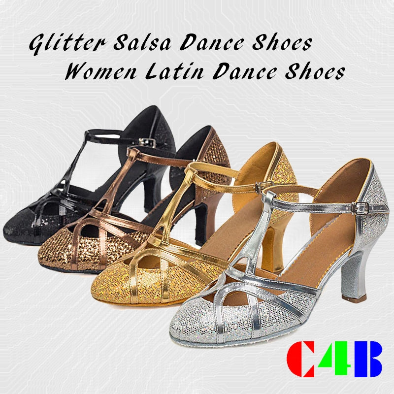 Tanzschuhe Damen Latein Salsa 7cm High Heel - BerlinGlamour