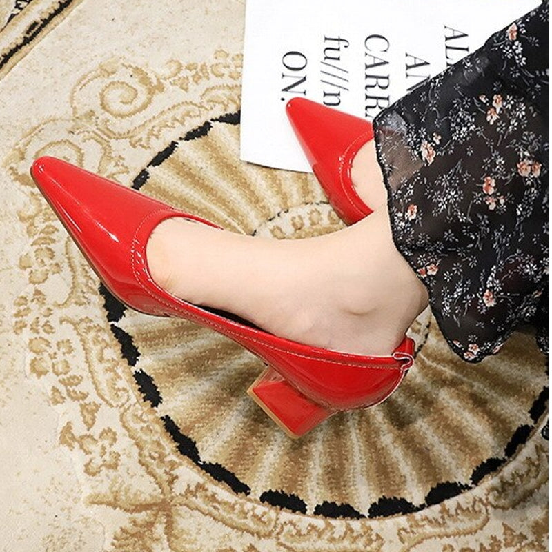 Damen High Heels Schuhe Spitze 4,5cm Elegant