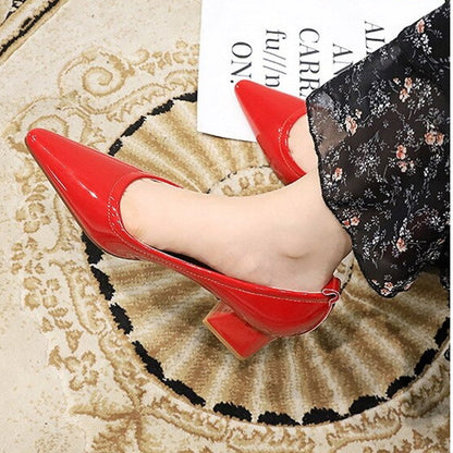 Damen High Heels Schuhe Spitze 4,5cm Elegant
