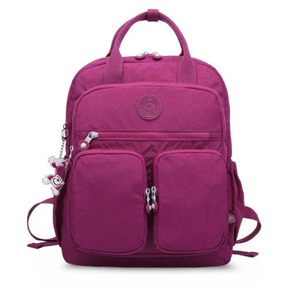 Wasserdichter Damen Rucksack Leicht Nylon Schwarz