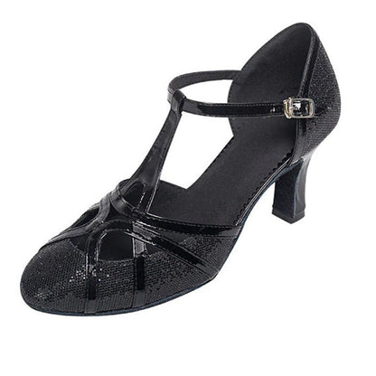 Tanzschuhe Damen Latein Salsa 7cm High Heel