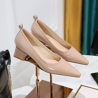 Damen High Heels Schuhe Spitze 4,5cm Elegant