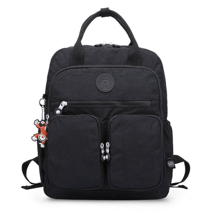 Wasserdichter Damen Rucksack Leicht Nylon Schwarz