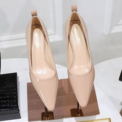 Damen High Heels Schuhe Spitze 4,5cm Elegant