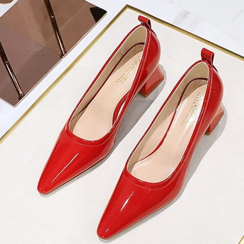 Damen High Heels Schuhe Spitze 4,5cm Elegant