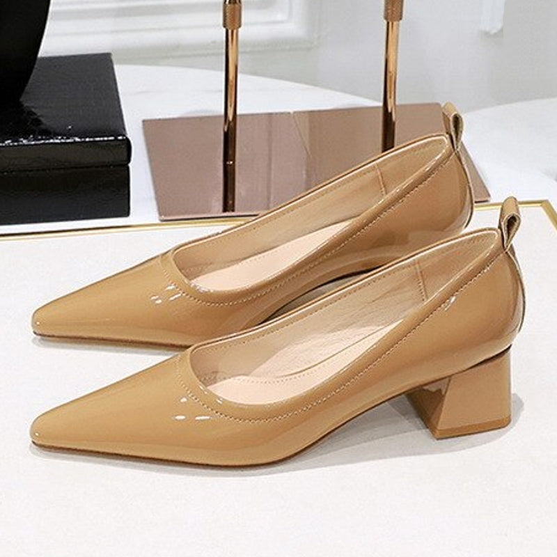 Damen High Heels Schuhe Spitze 4,5cm Elegant
