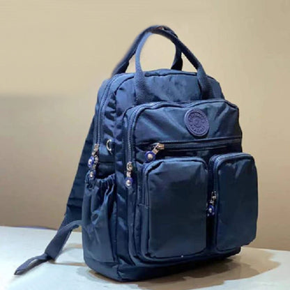 Wasserdichter Damen Rucksack Leicht Nylon Schwarz